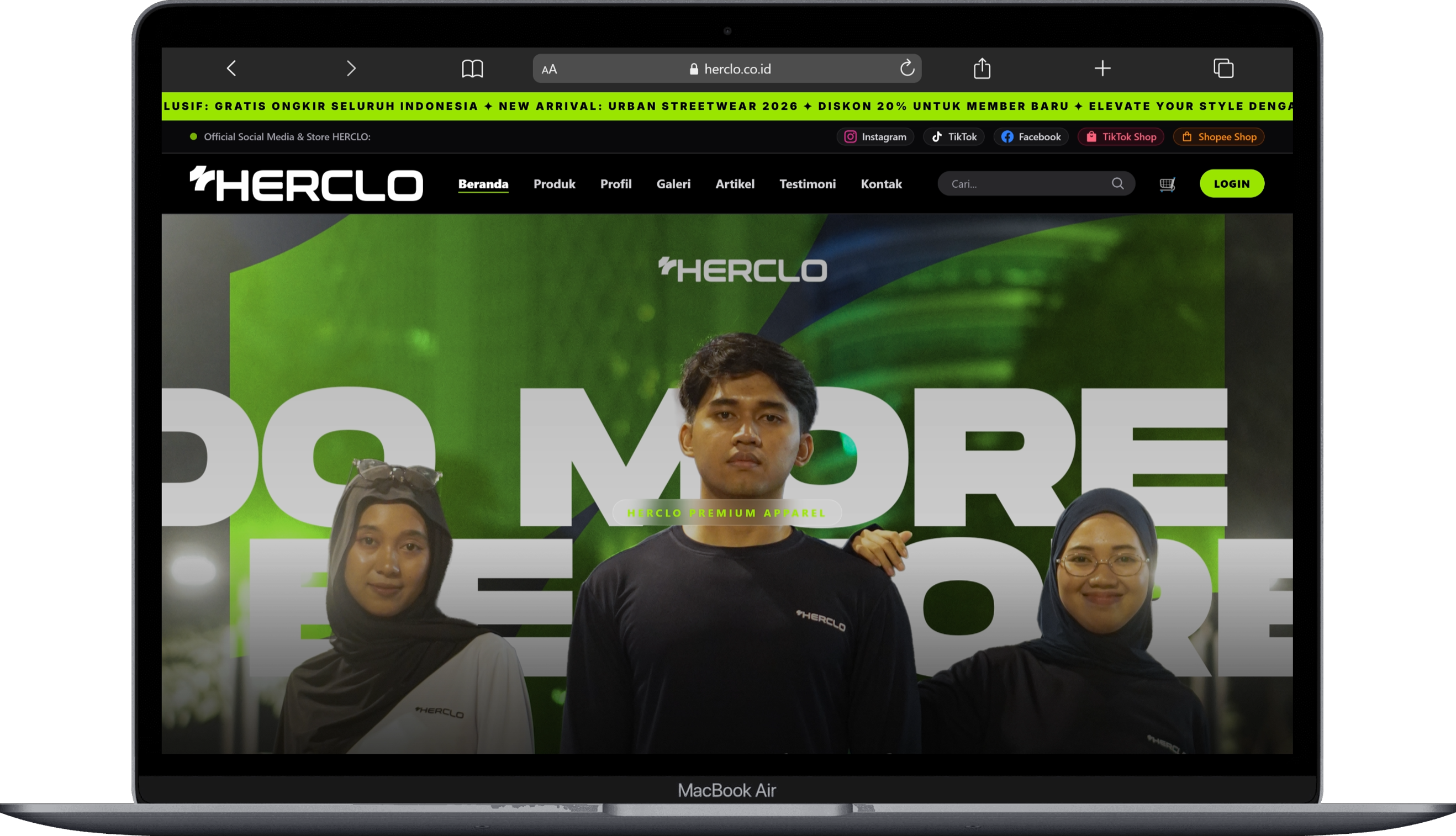 Website E-Commerce HERCLO - Slide 2